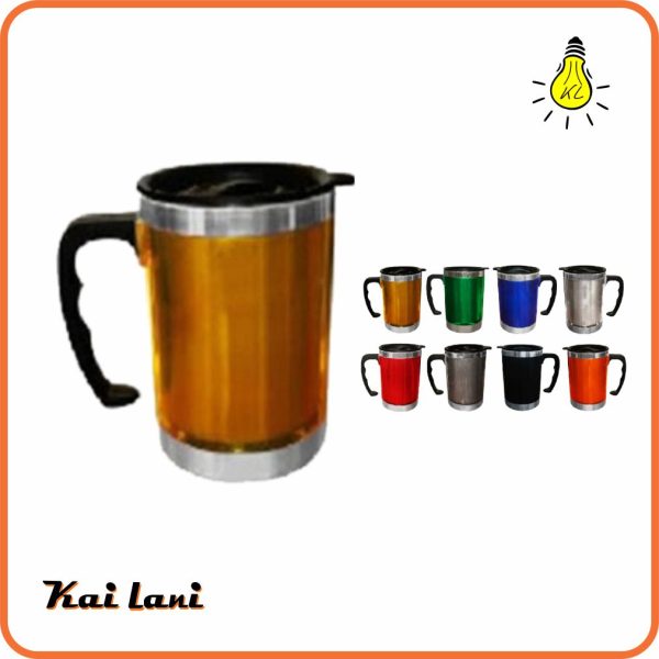 Jarro Mug translucido Colores: Anaranjado, rojo, amarillo, verde, azul, negro traslúcido y plateado.