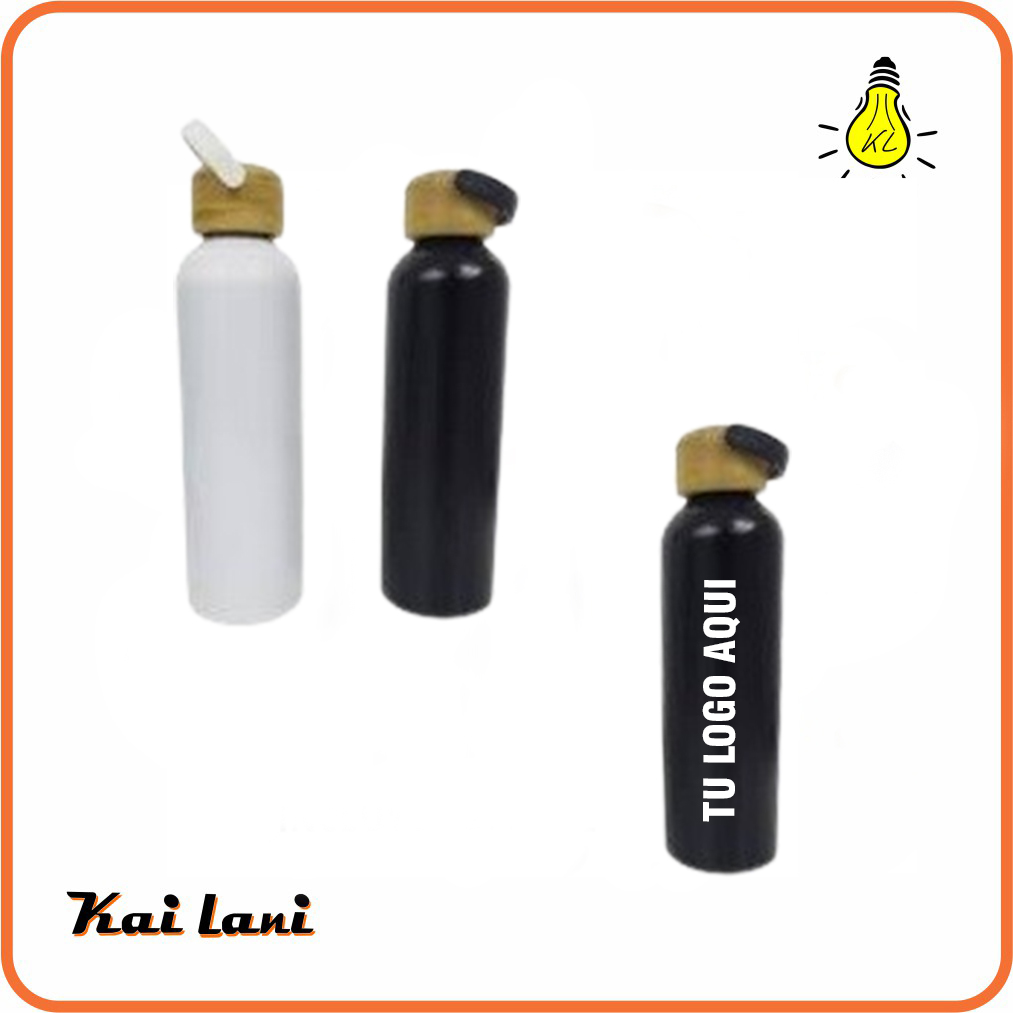 Tomatodo de Acero Inoxidable de 650ml en color negro y blanco